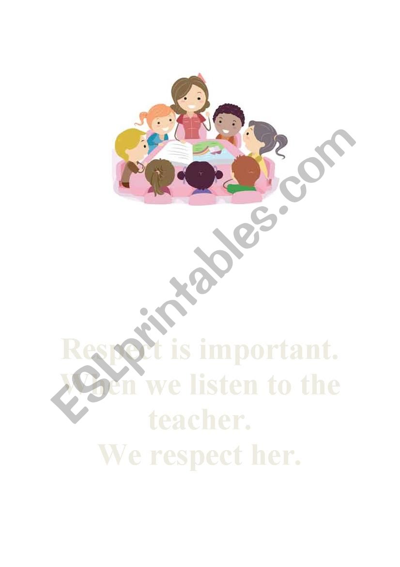 Respect worksheet