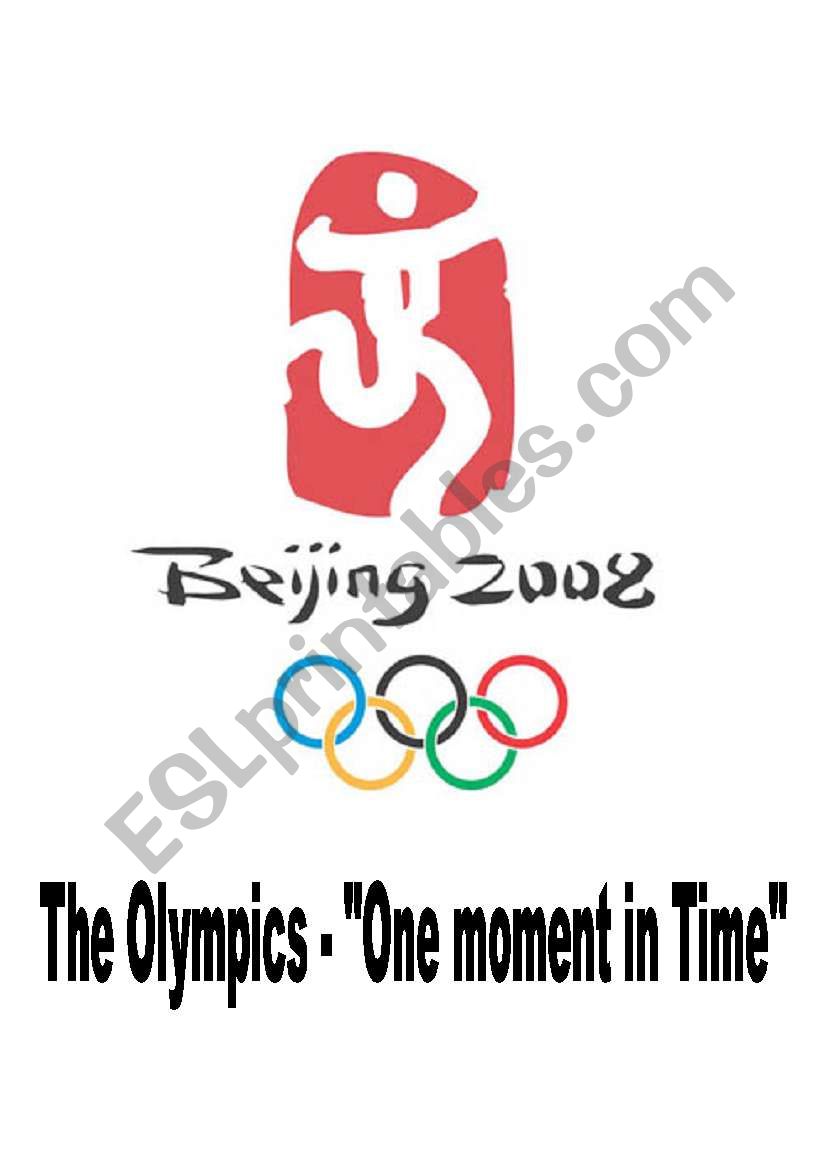 Olympics - One moment in time worksheet