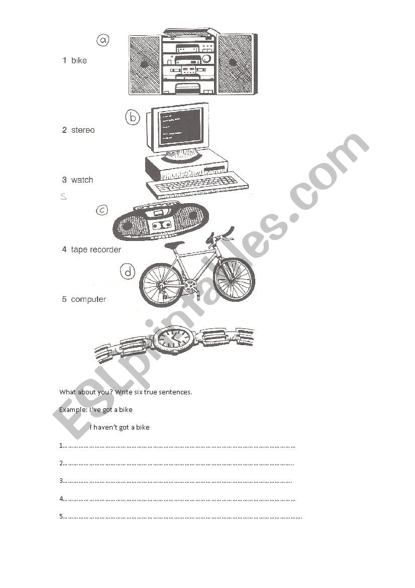 have got worksheet
