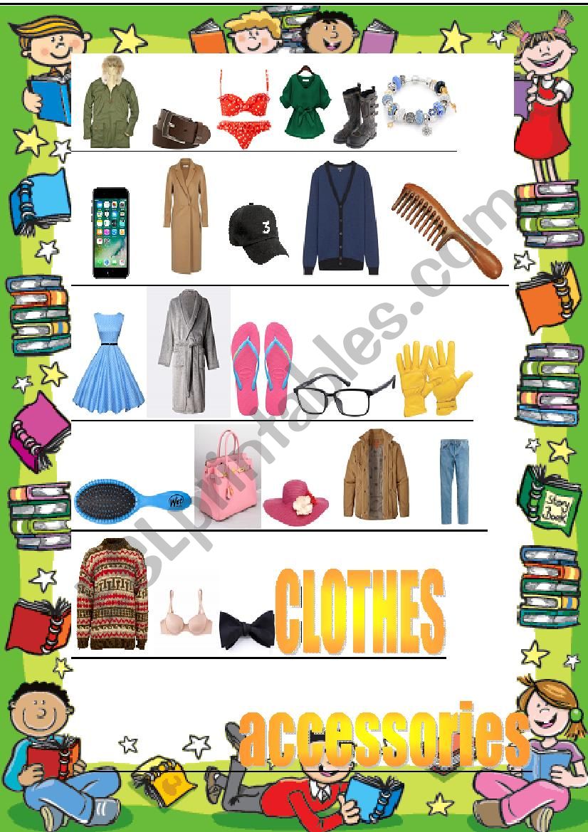 Clothes worksheet