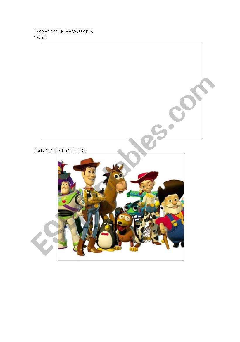 TOYS worksheet