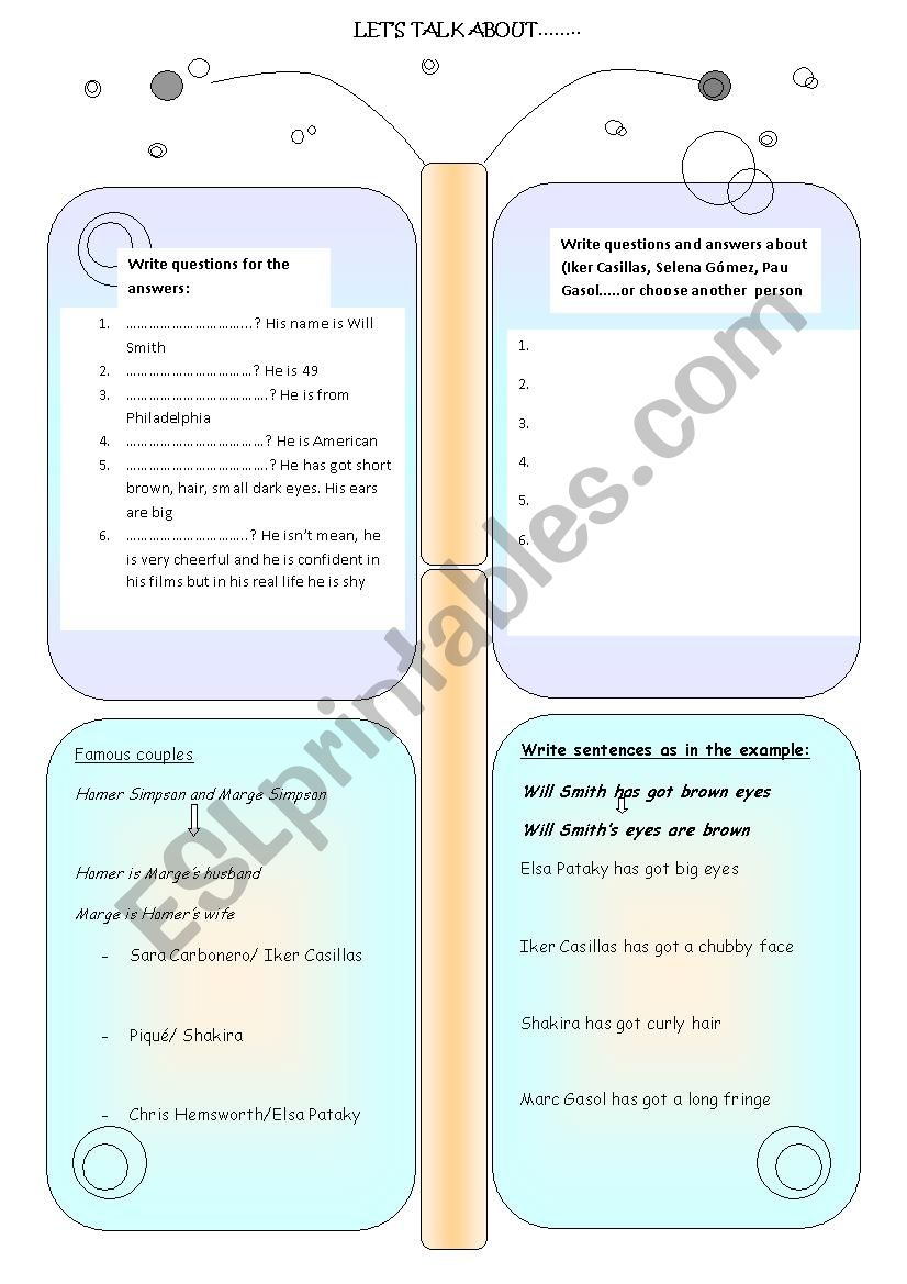Lets talk aboout worksheet