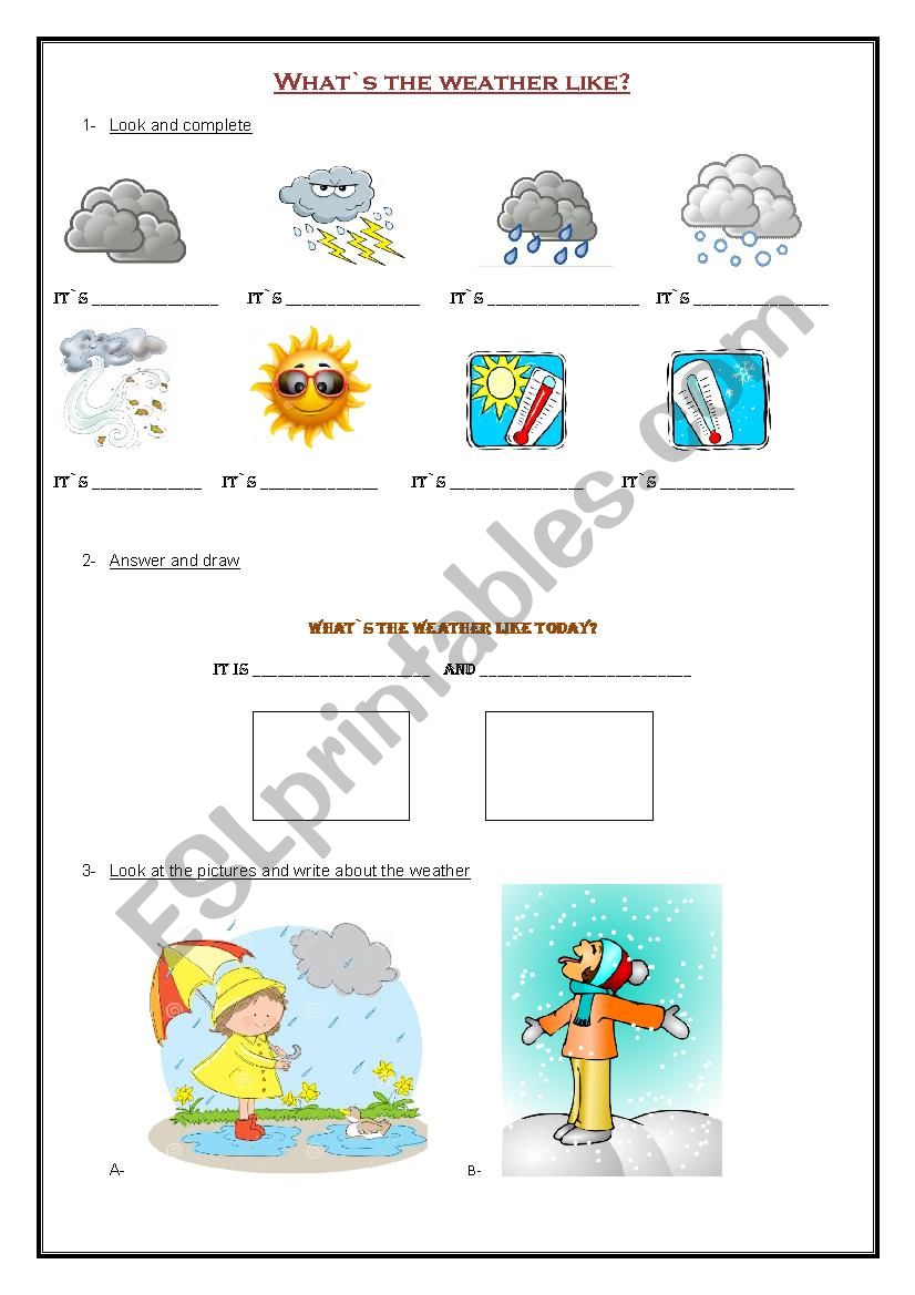 the weather worksheet