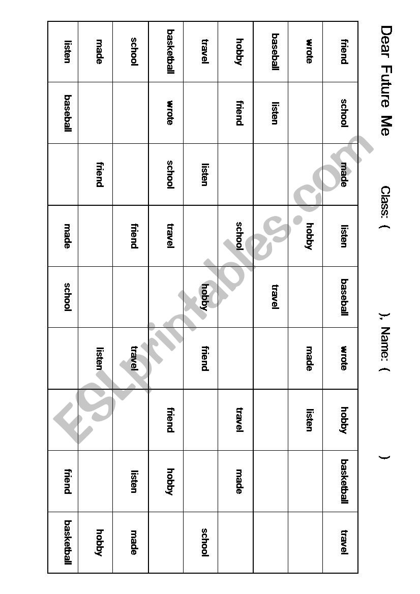 Puzzle  worksheet
