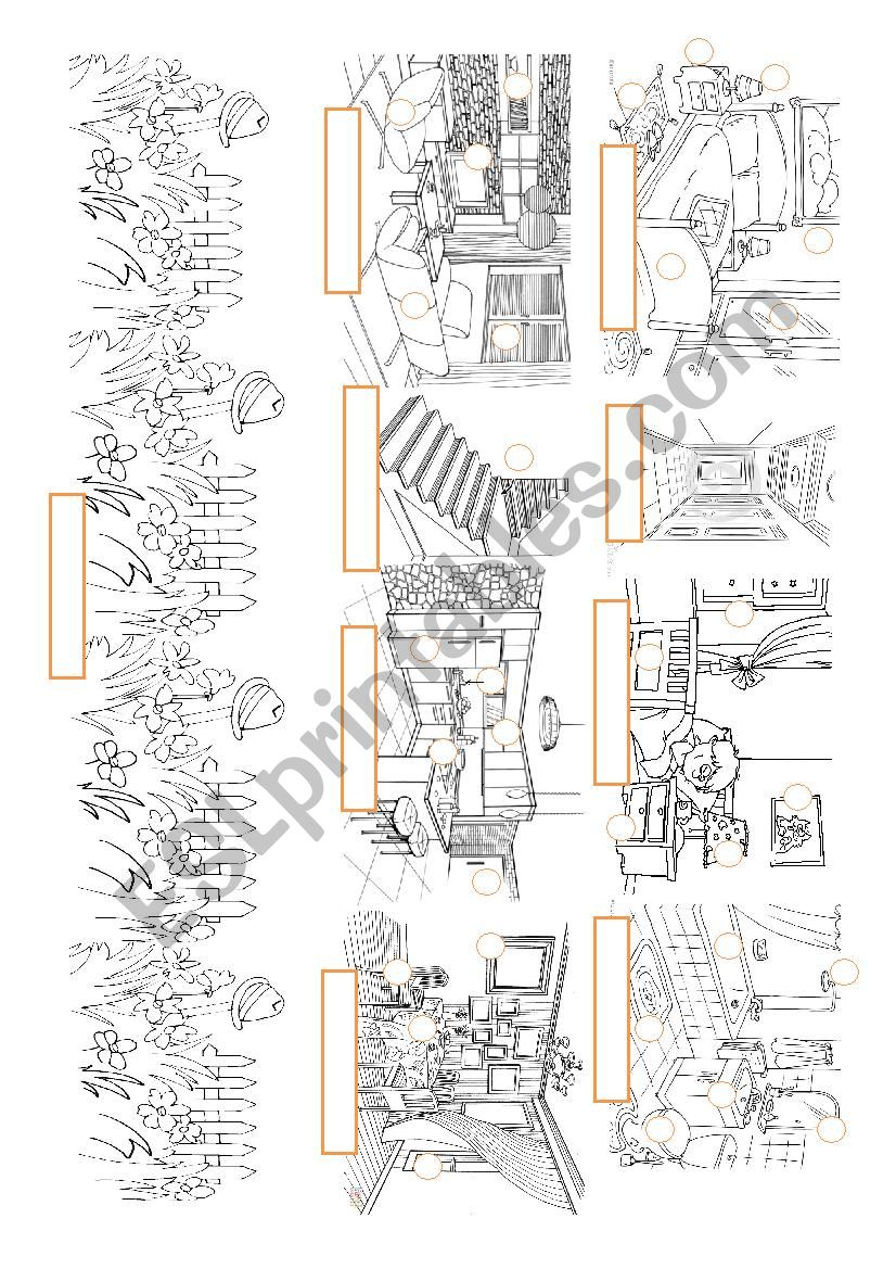 Home and furniture worksheet