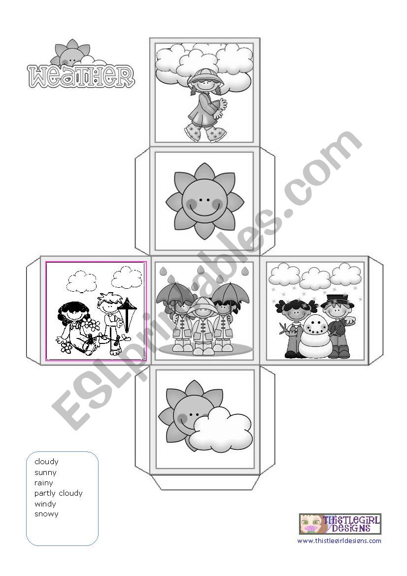 HOWÂ´S THE WEATHER? SPINNER worksheet