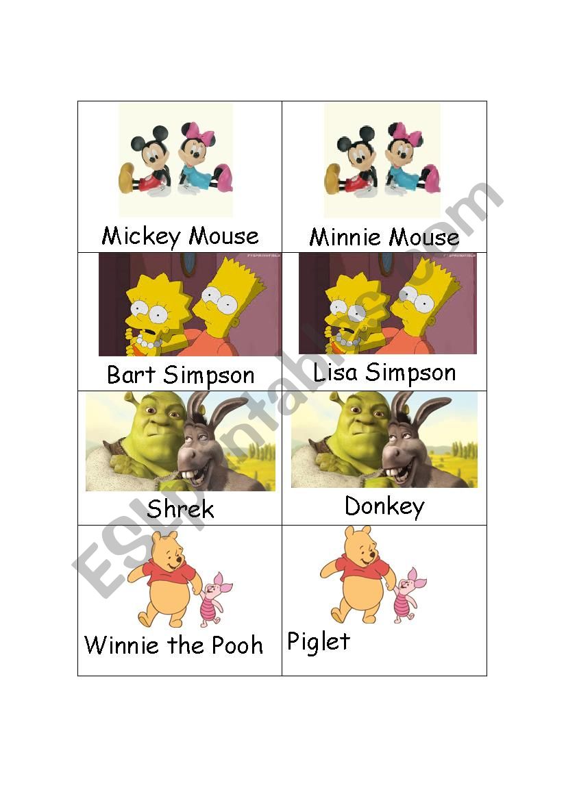 Whats your name speaking cards set 1