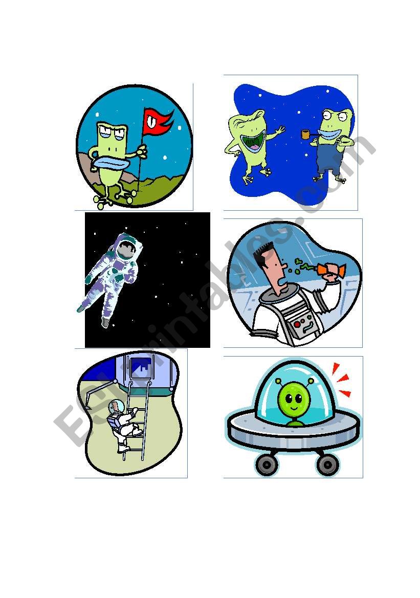 English worksheets: SCI-FI ACTIVITY CARDS 2