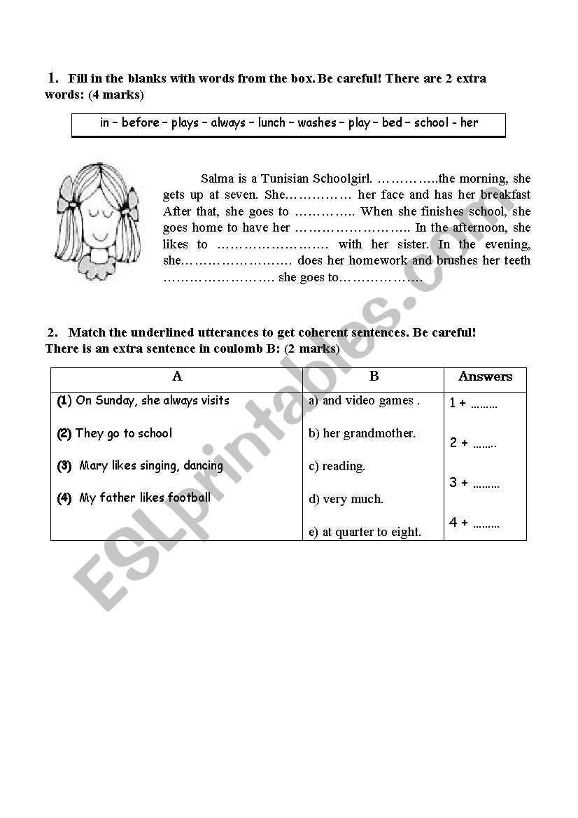 EXERCICES worksheet