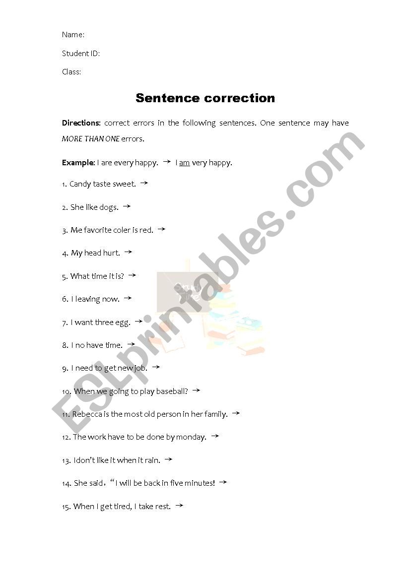 sentence-correction-esl-worksheet-by-zhgzh