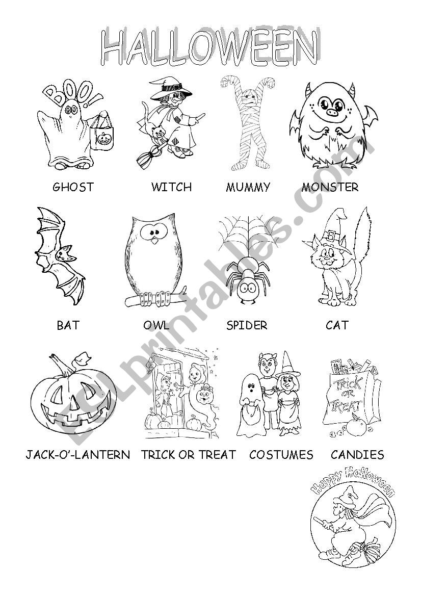 Halloween worksheet