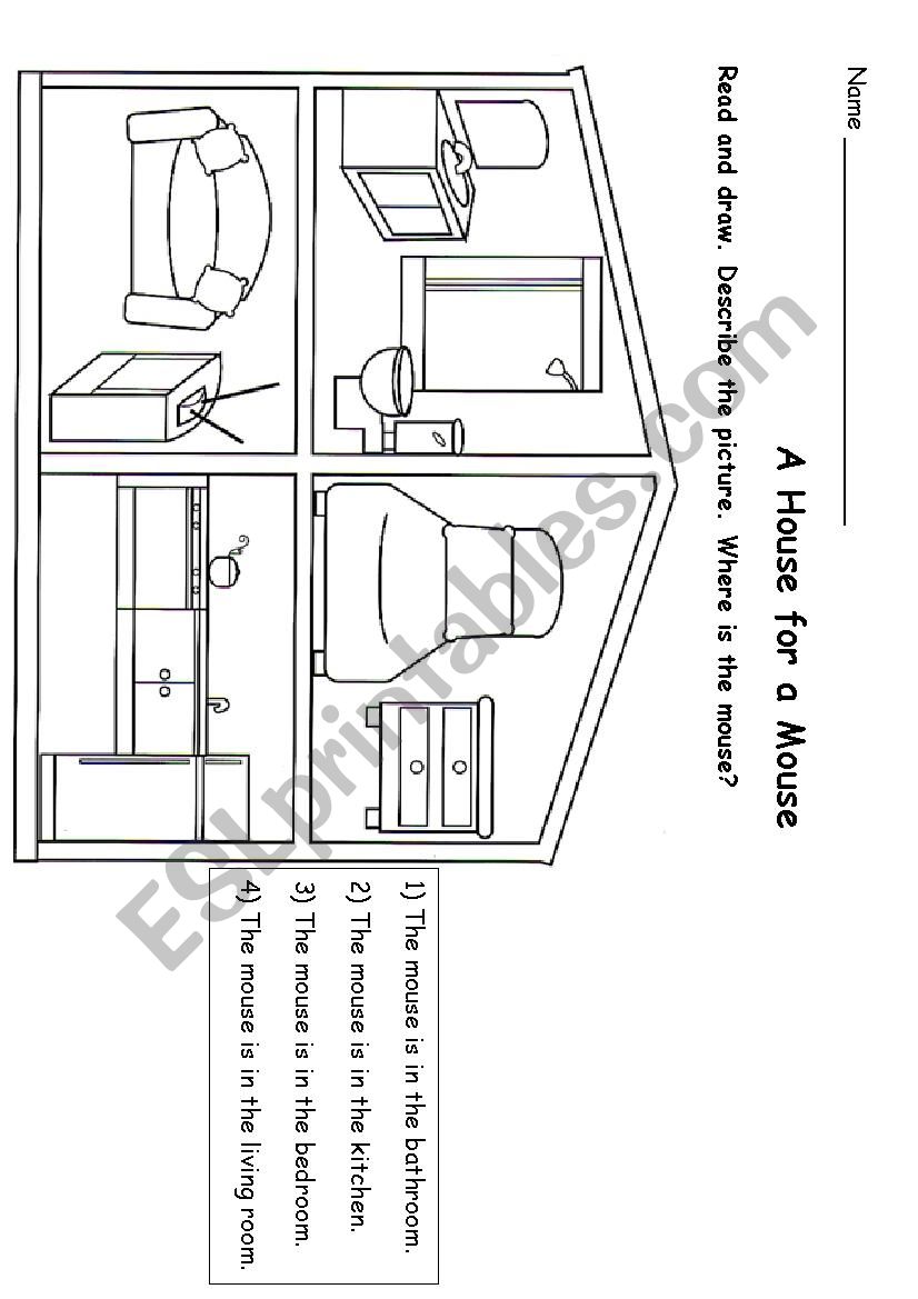 A House for a Mouse worksheet
