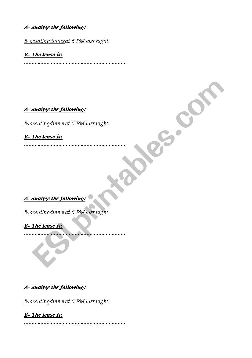 makeup question worksheet