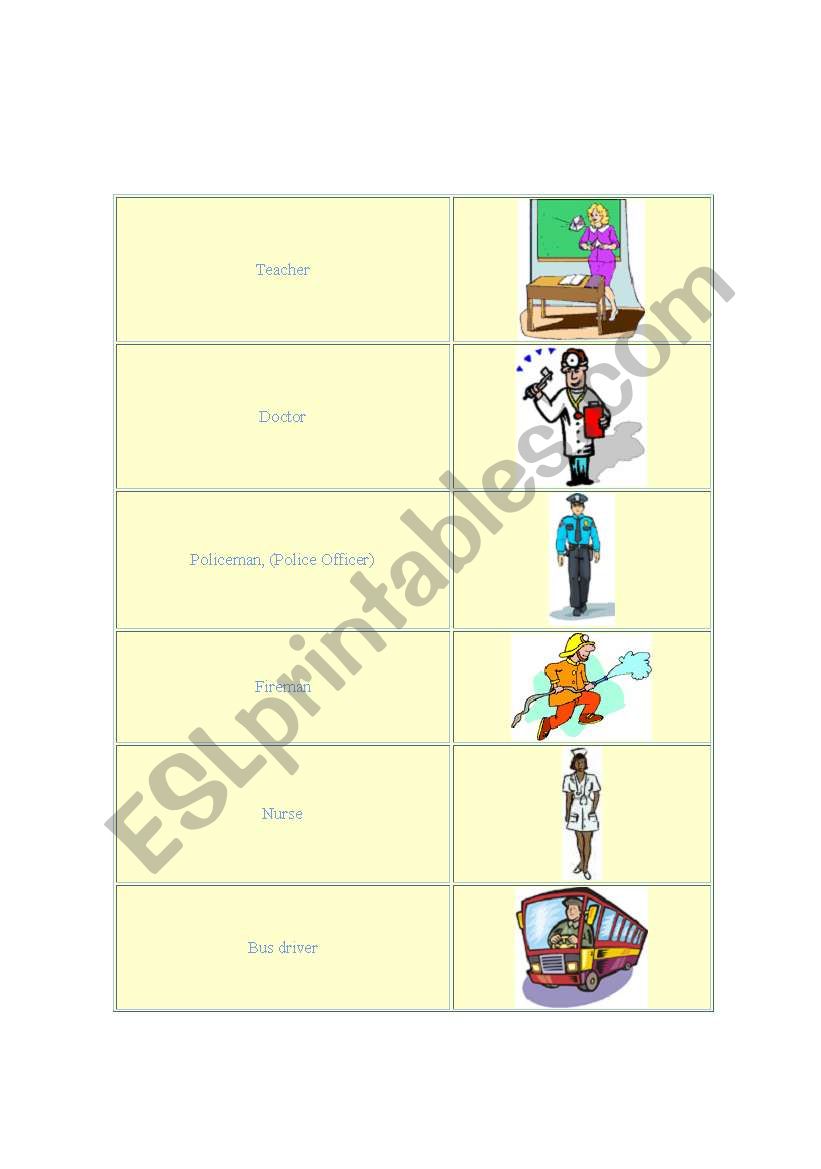 jobs worksheet