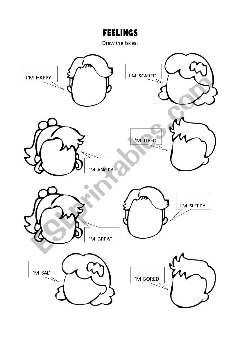 Feelings worksheet