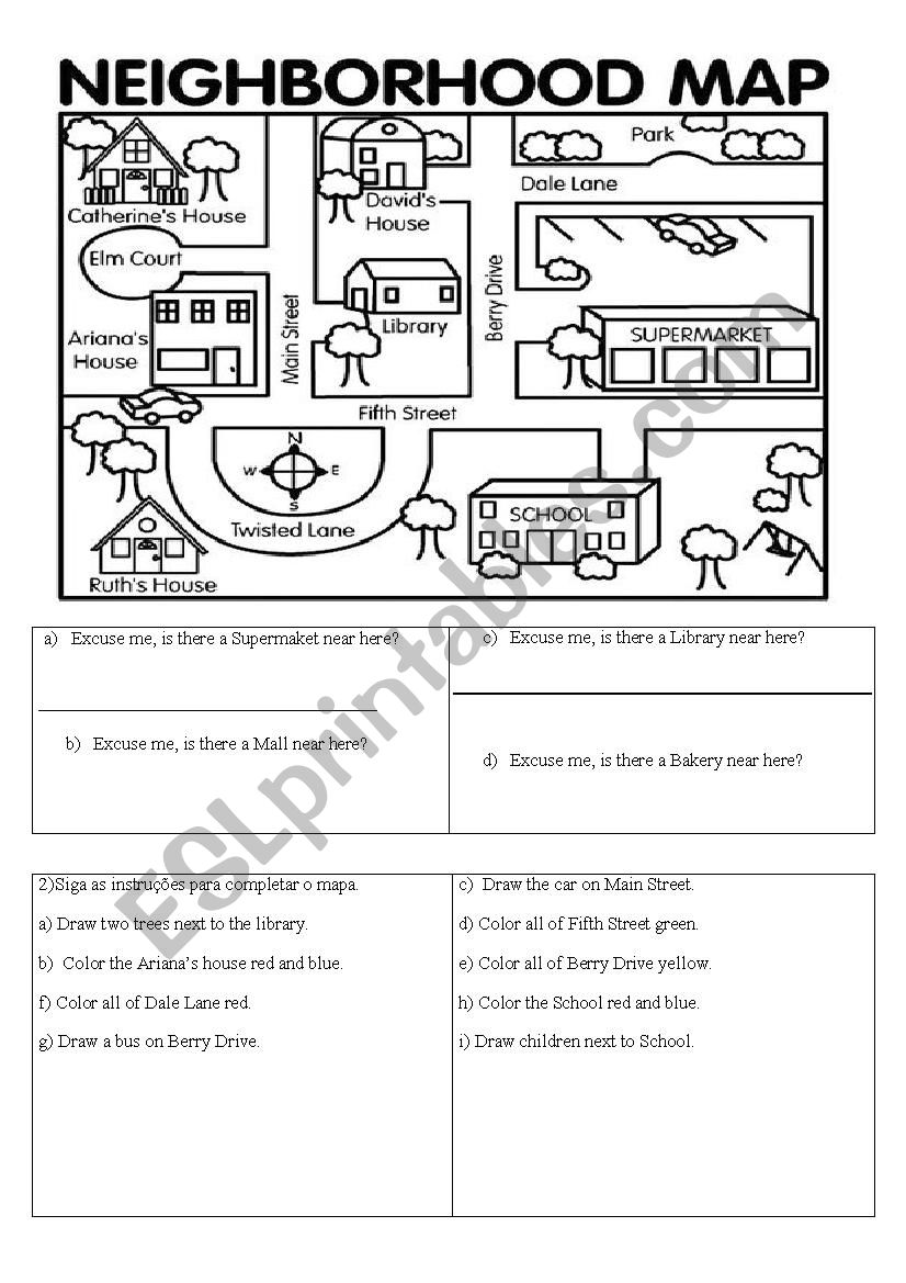 directions worksheet