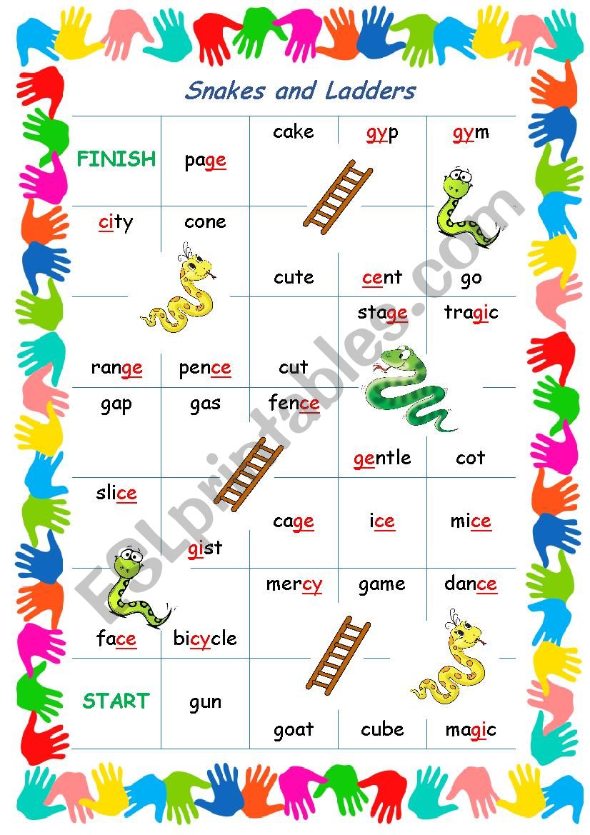 Snakes and Ladders Reading  worksheet