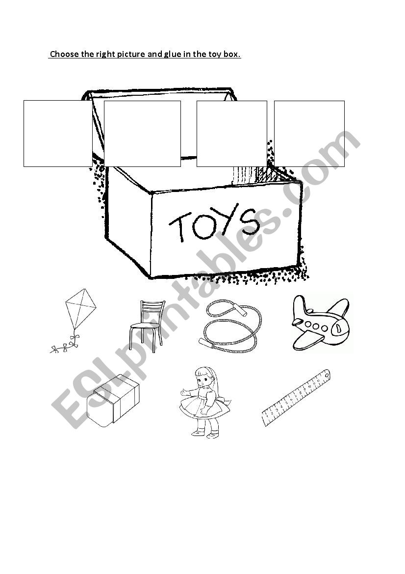 Toys worksheet