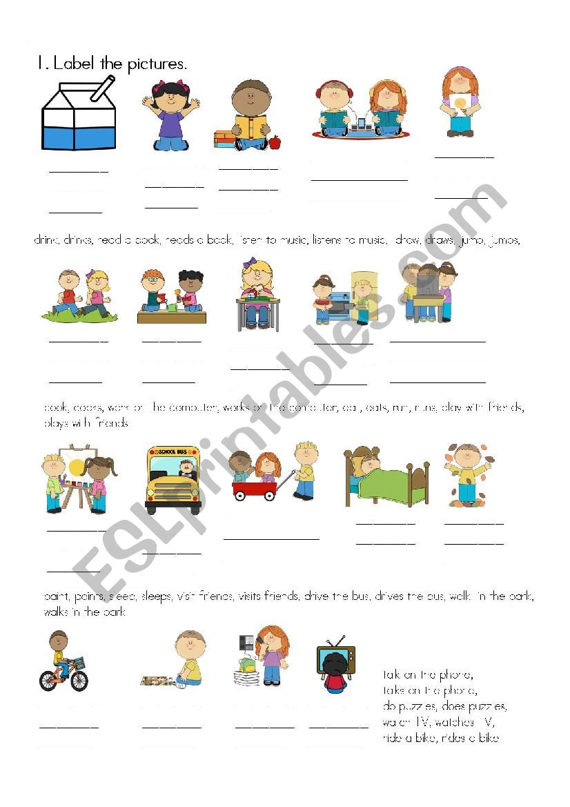 present simple worksheet