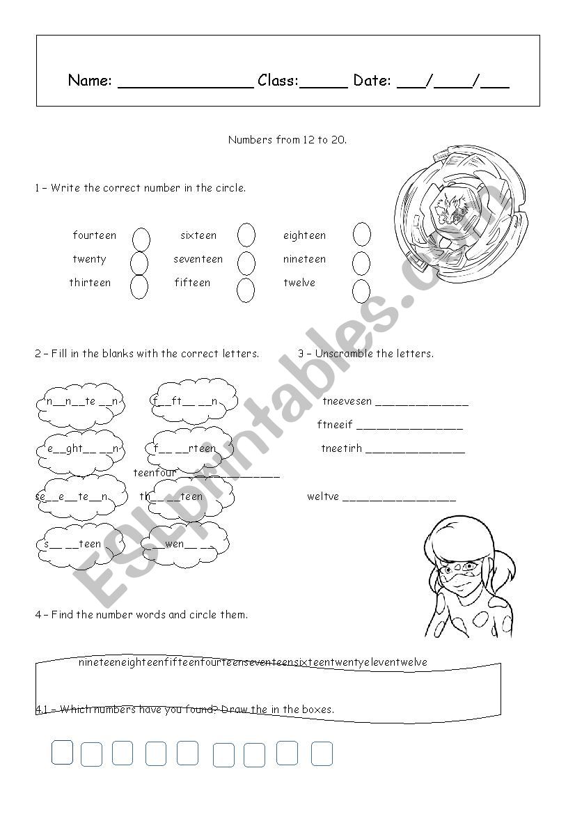 cardinal numbers worksheet