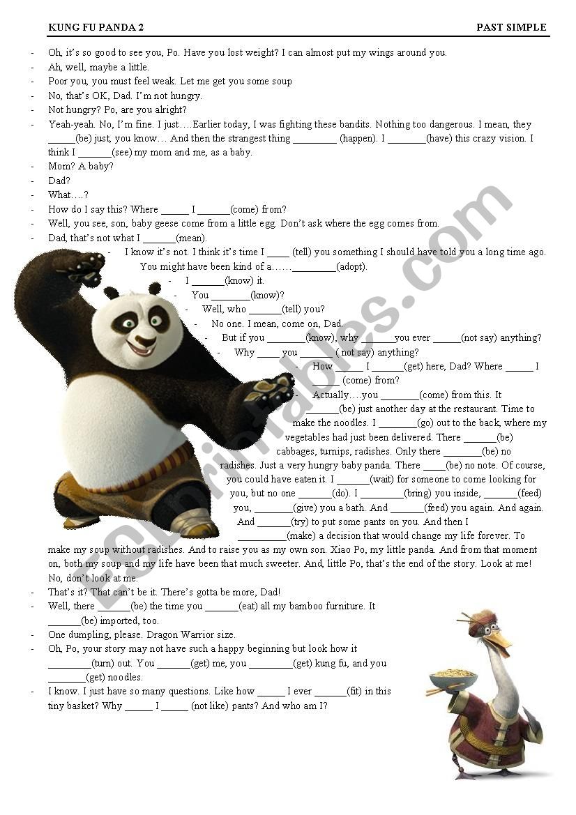 Panda Kung Fu 2 (PAST SIMPLE) Video