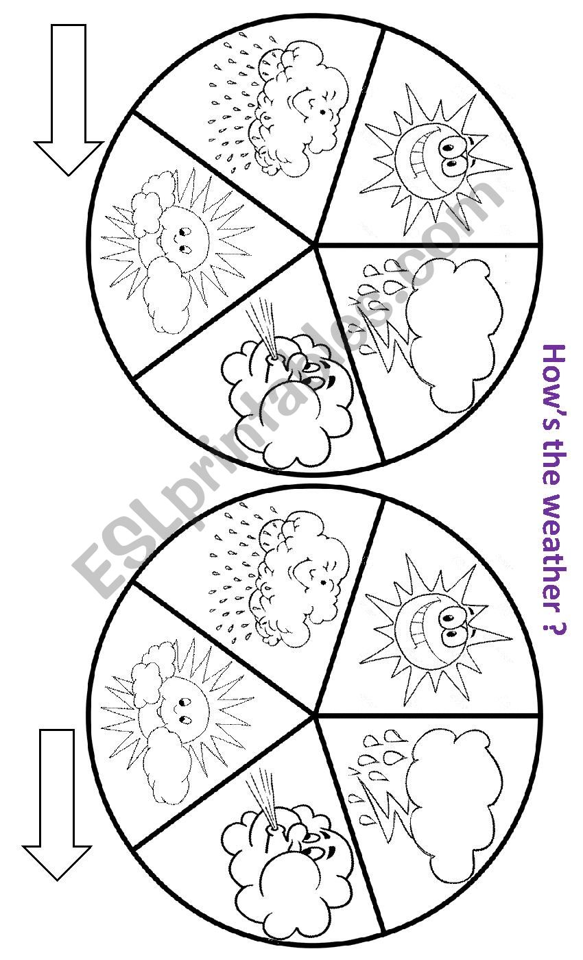 WEATHER SPINNER worksheet