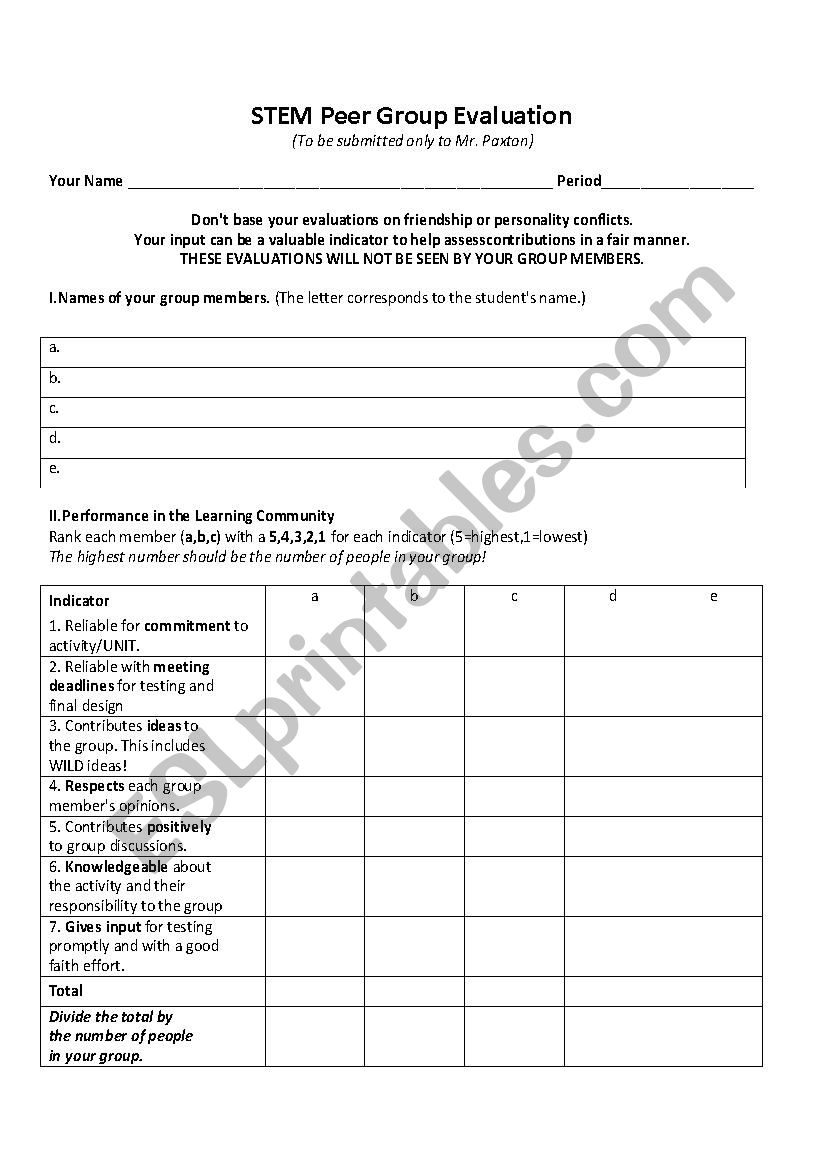 peer-evaluation-esl-worksheet-by-gpaxton