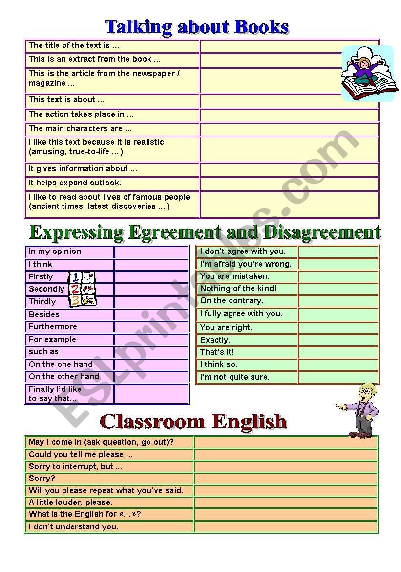 Useful Phrases worksheet