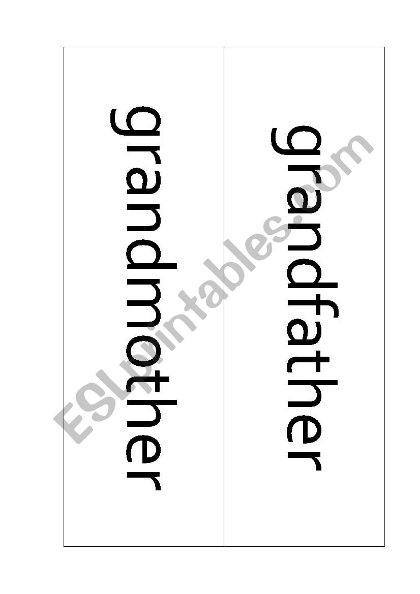 Family worksheet