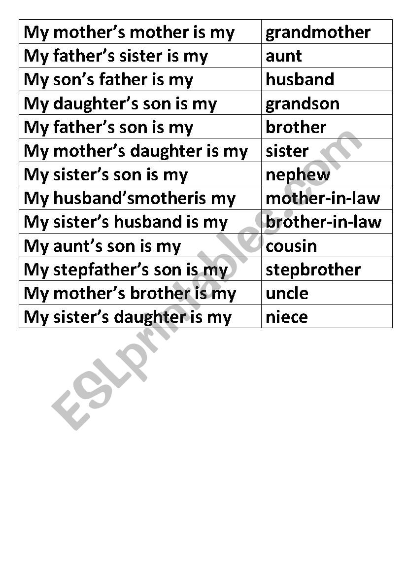 Family_MatchGame worksheet