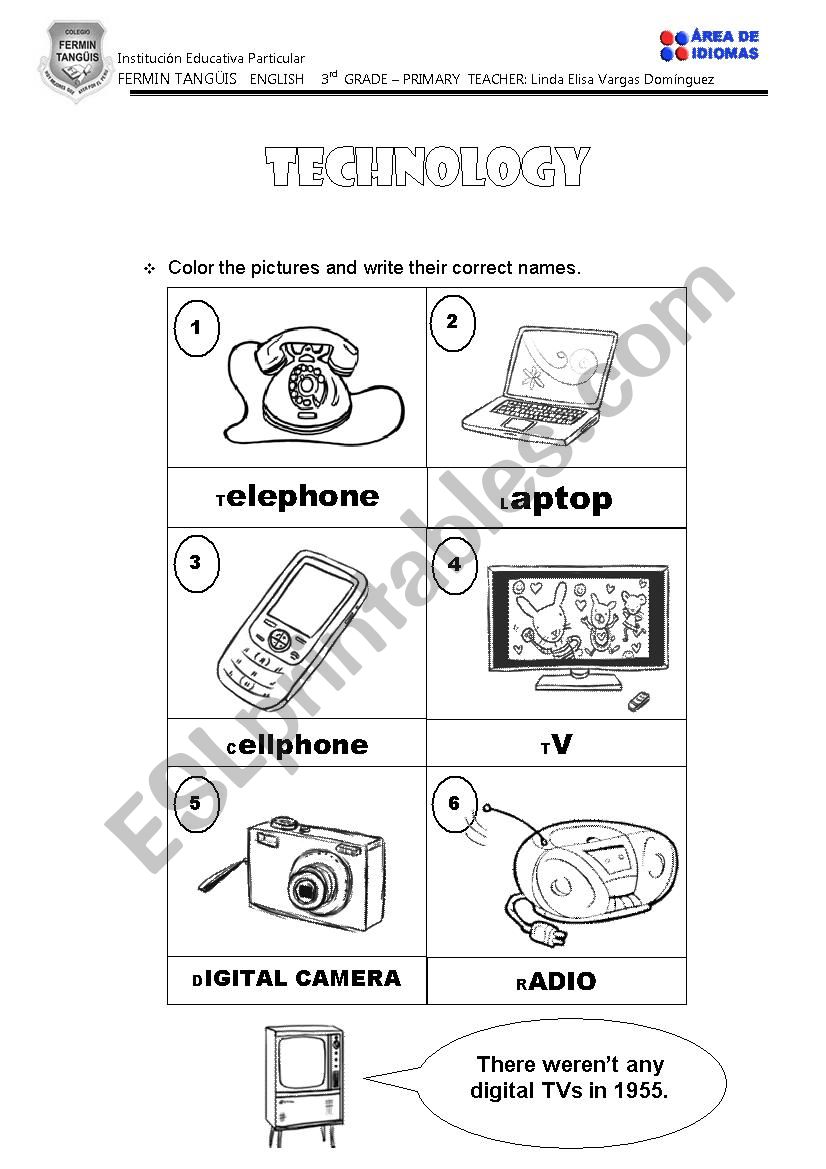 TECHNOLOGY  worksheet