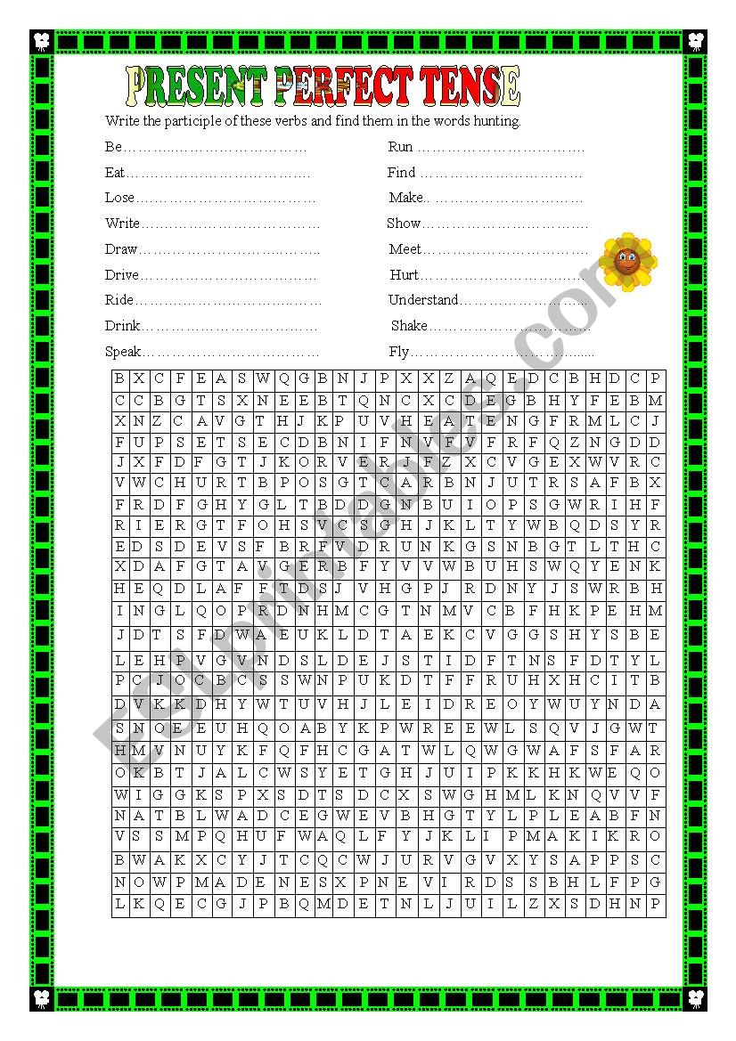 Present Perfect worksheet