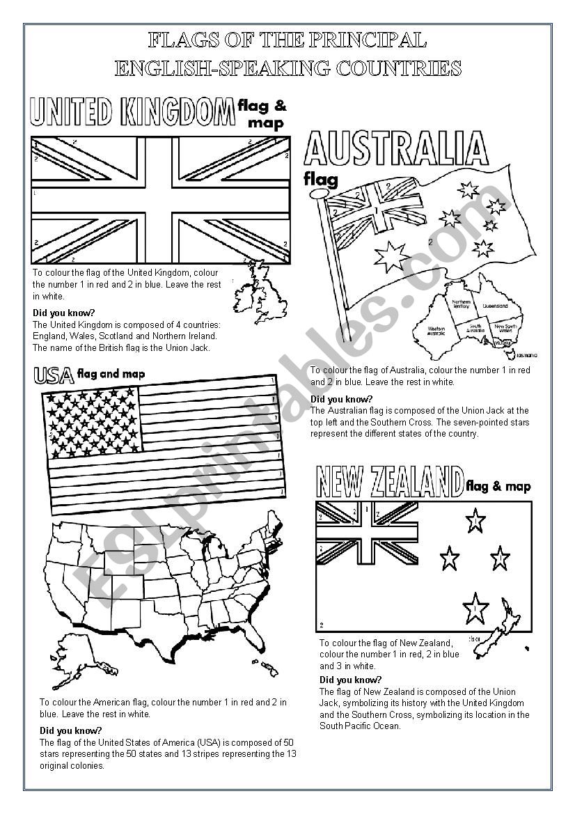 english-speaking-countries-flags-to-colour-esl-worksheet-by-morrisons-eyes