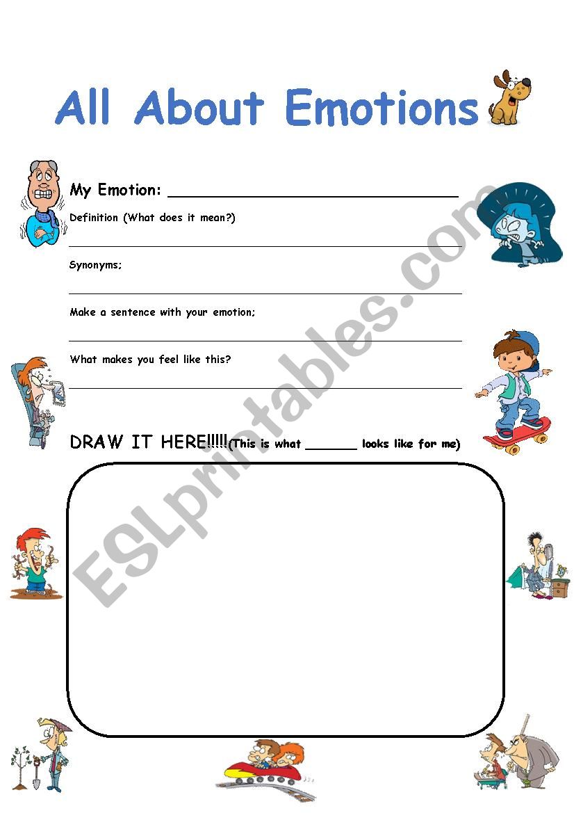 My Emotion worksheet