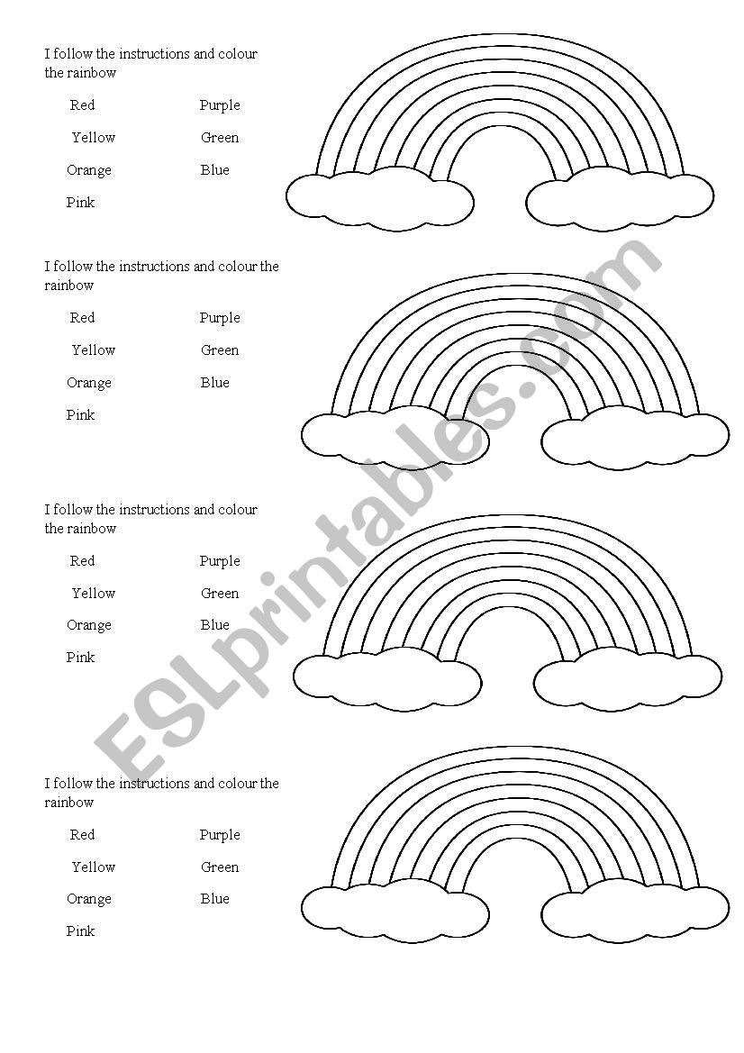 colours worksheet worksheet