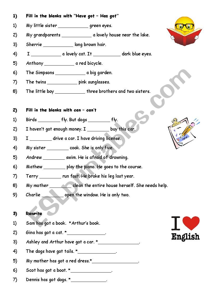 Grammar practice worksheet