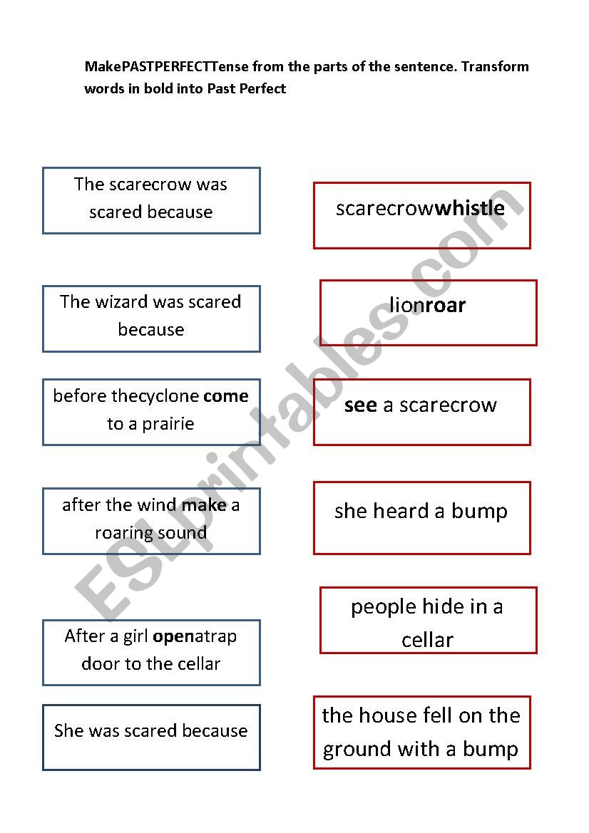 Past Perfect worksheet