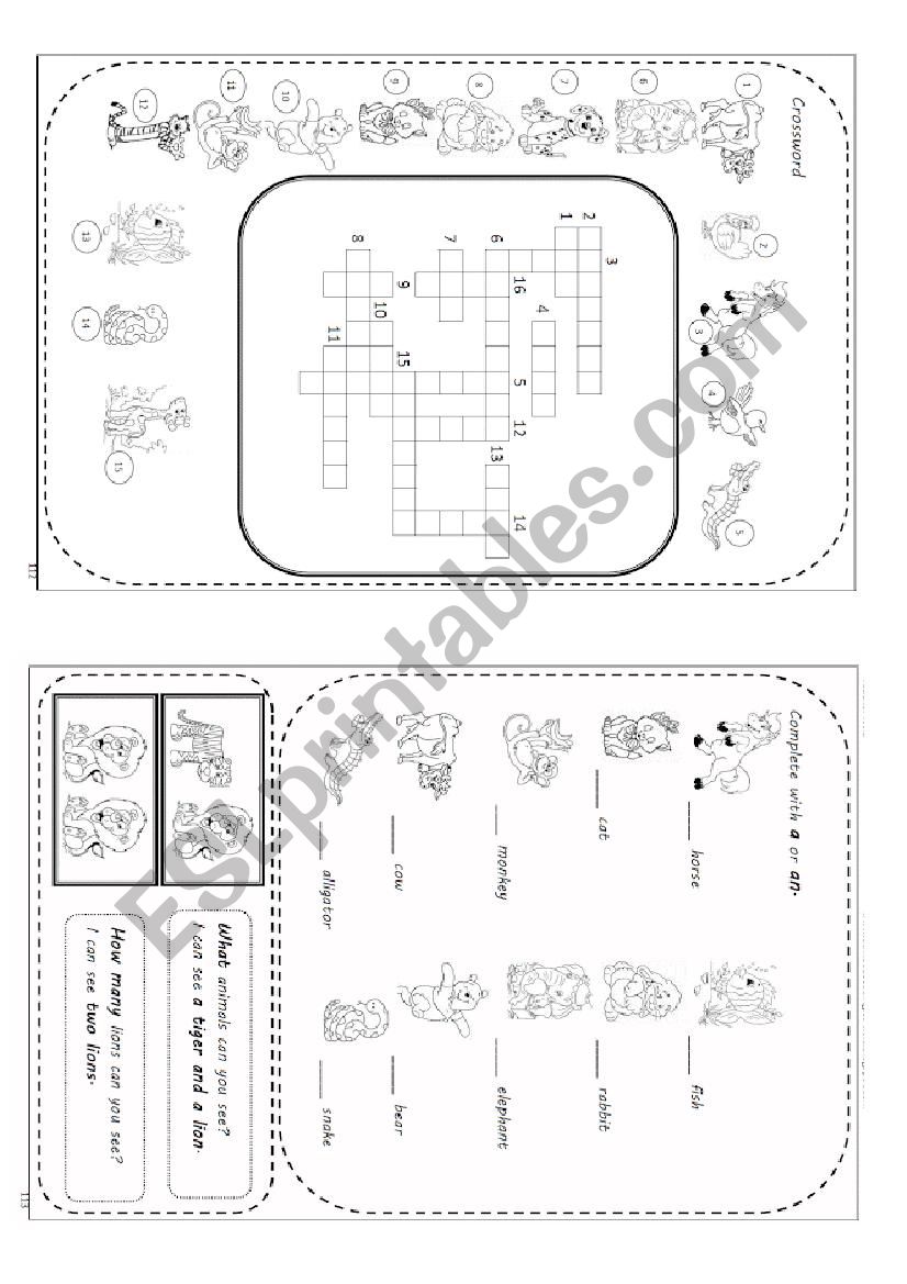 Animais 2 worksheet