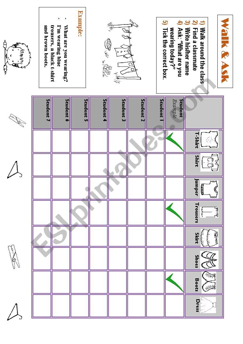 What are you wearing? worksheet