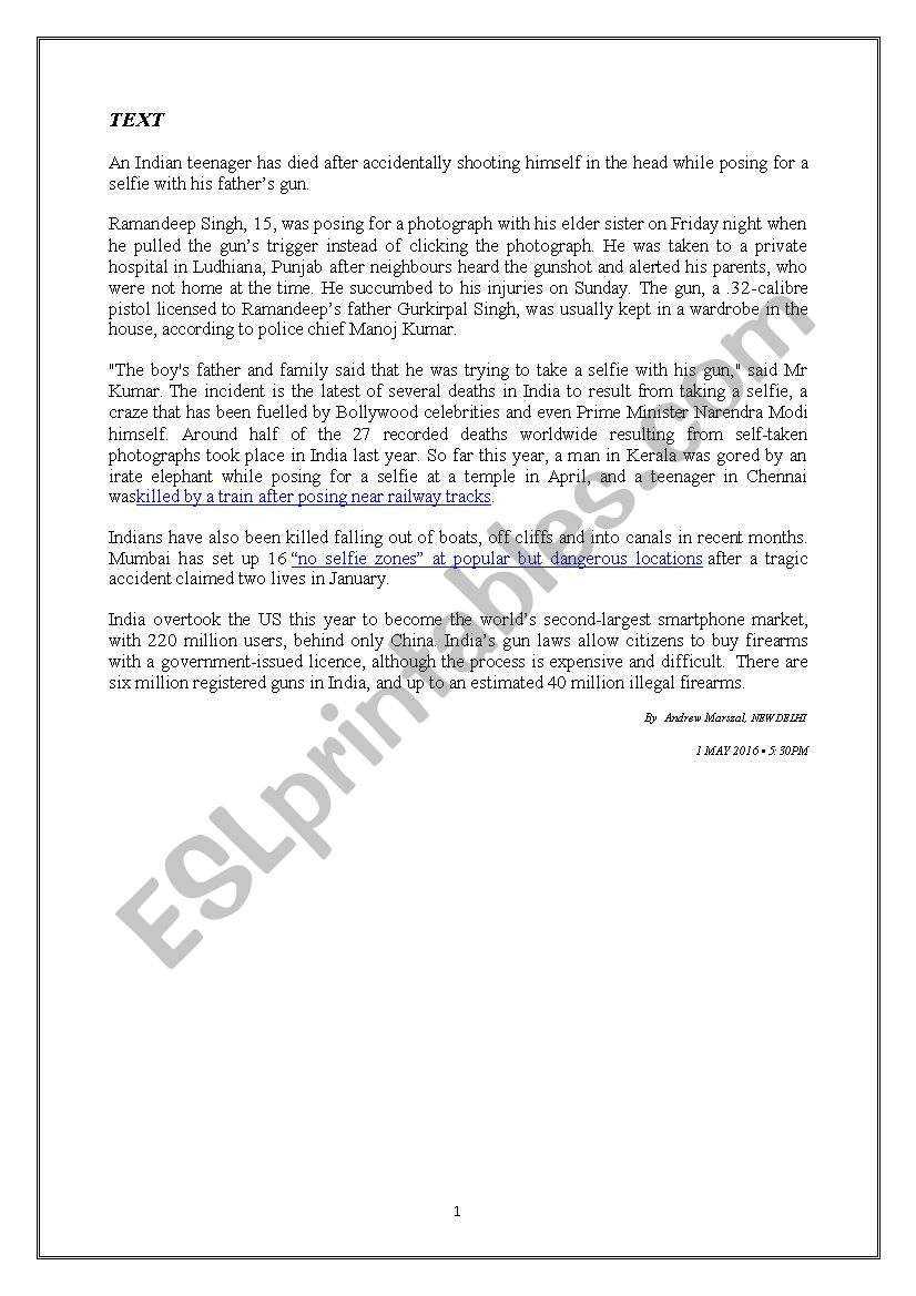 text worksheet