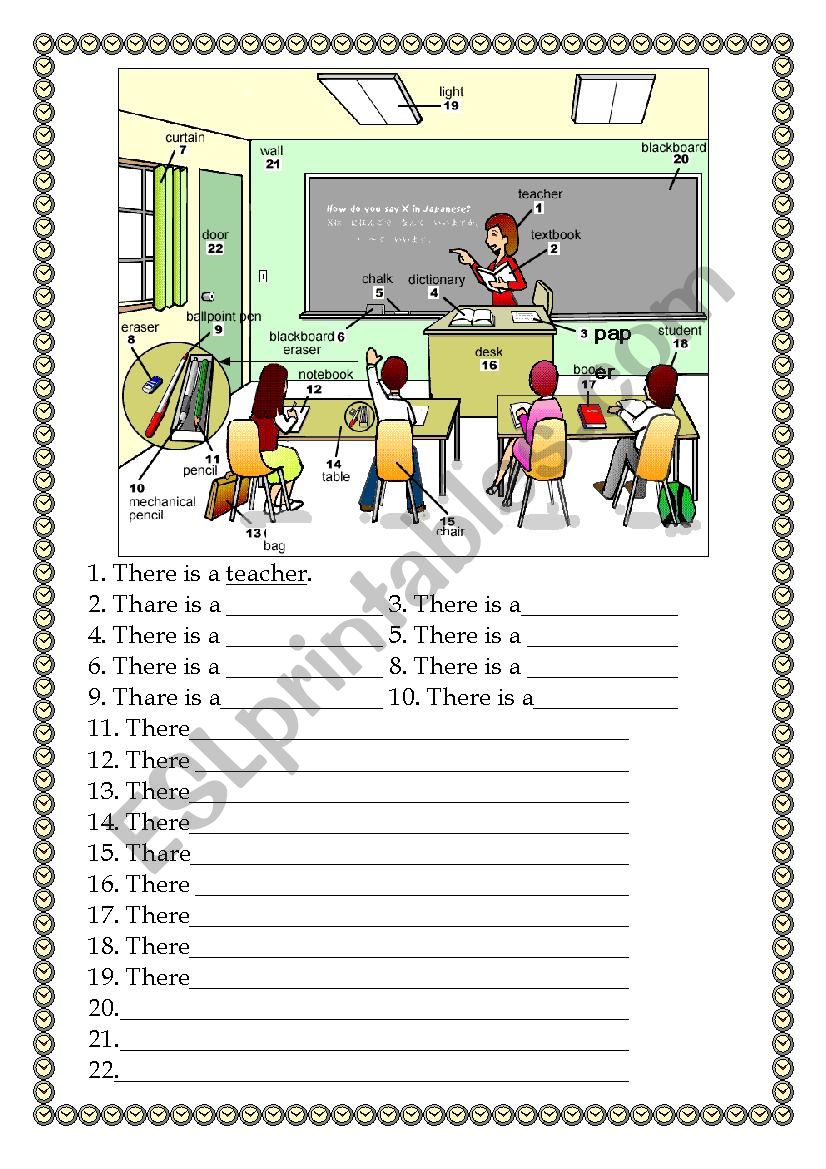 There is There are worksheet