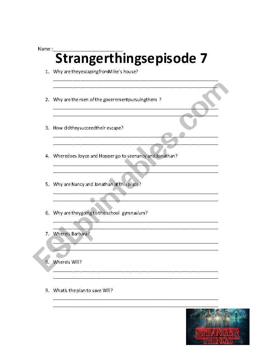 Stranger things season 1 episode 7