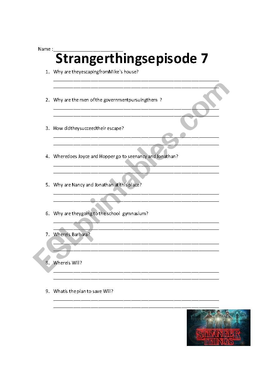 Stranger things season 1 episode 7