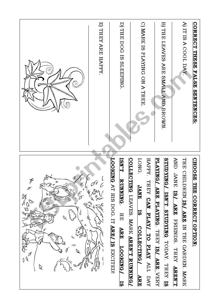 Autumn worksheet