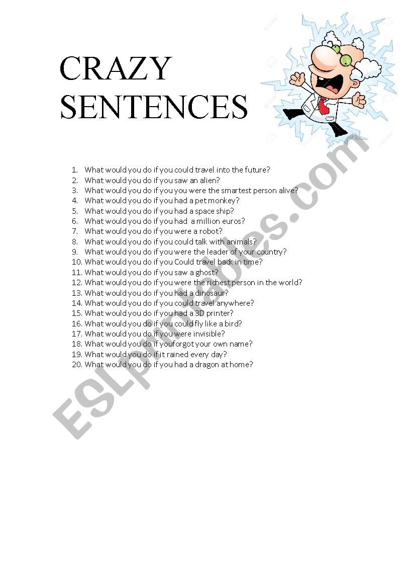 Conditionals worksheet