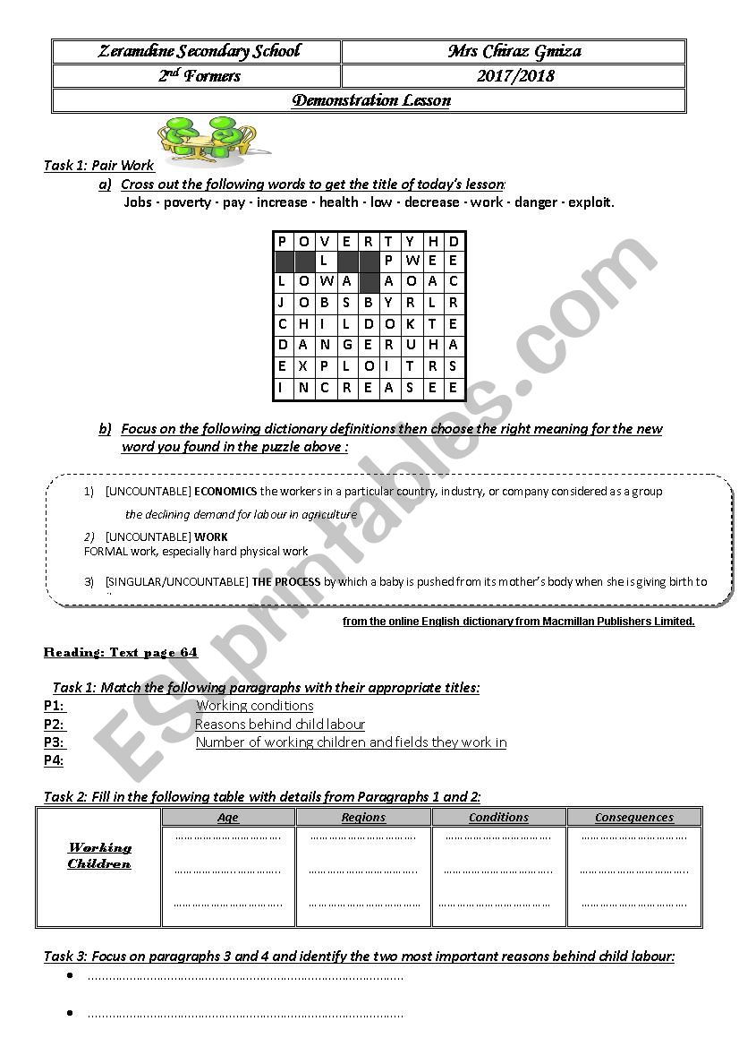 lesson 10 child labour 2nd form