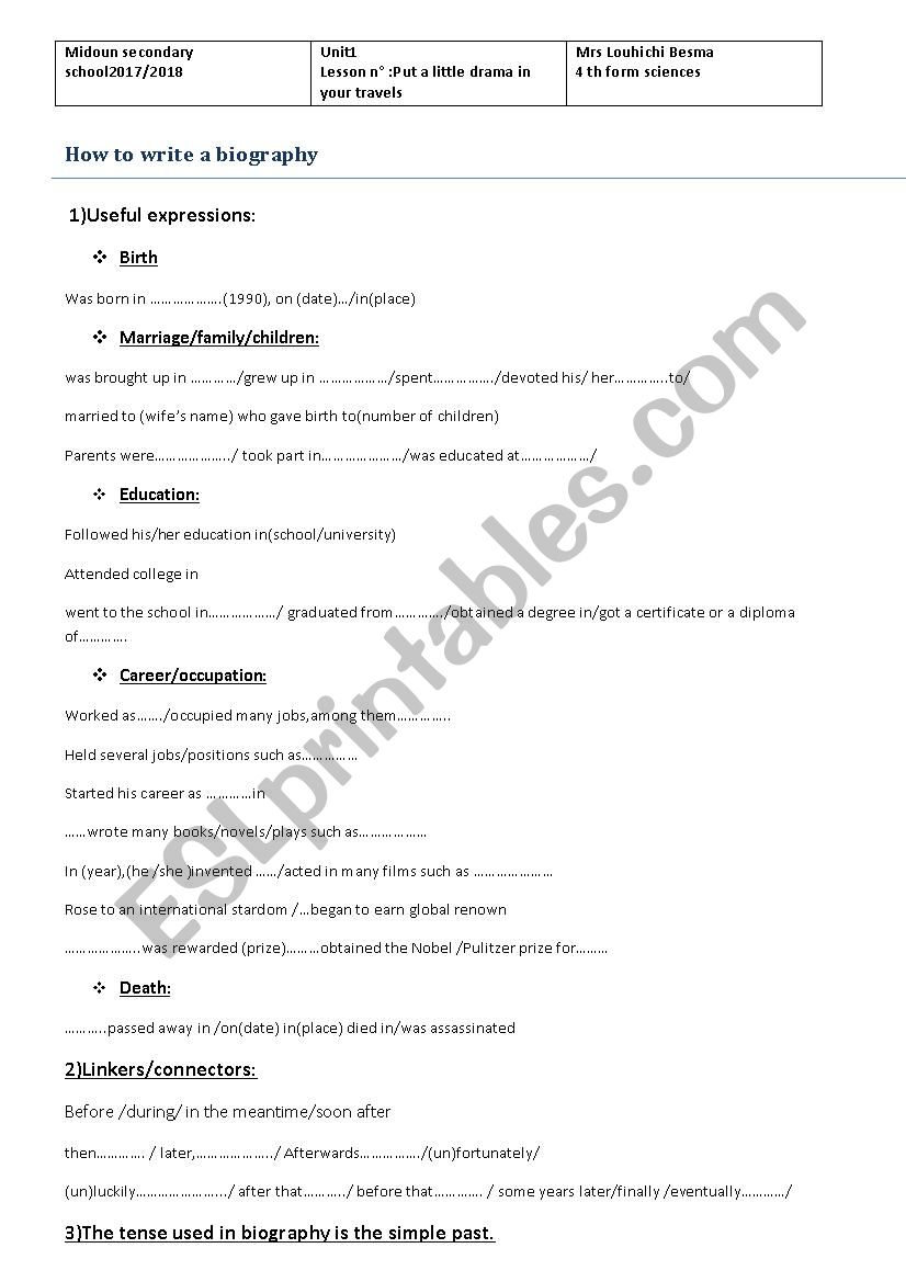 unit1 lesson nÂ´8 put a little drama in your travels