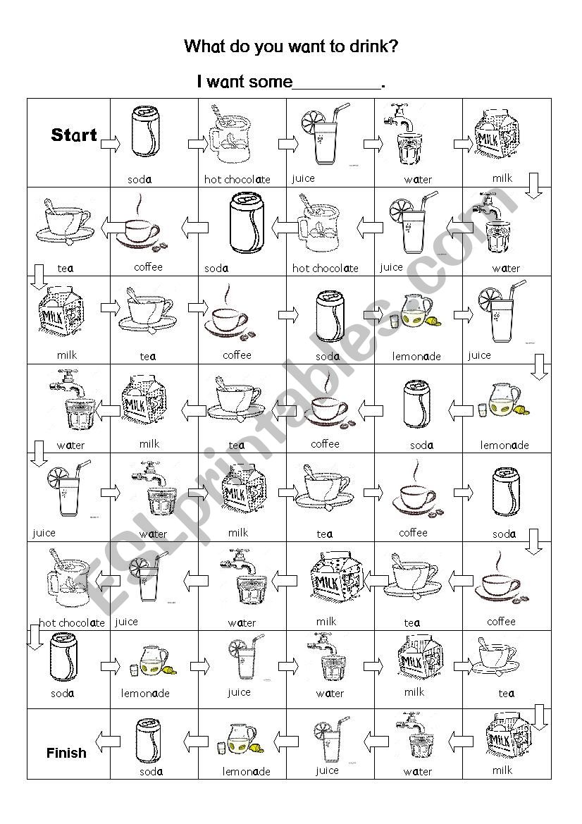 Drink worksheet