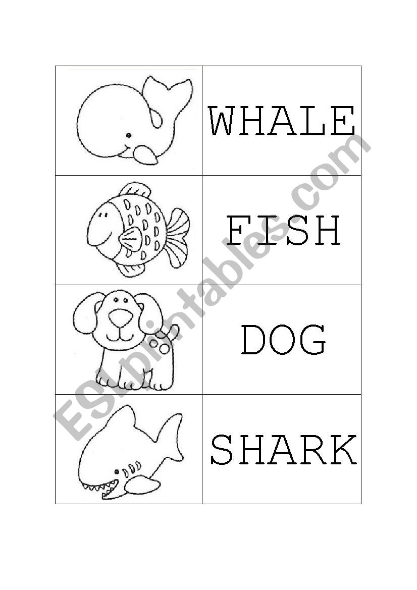 Memory Game worksheet