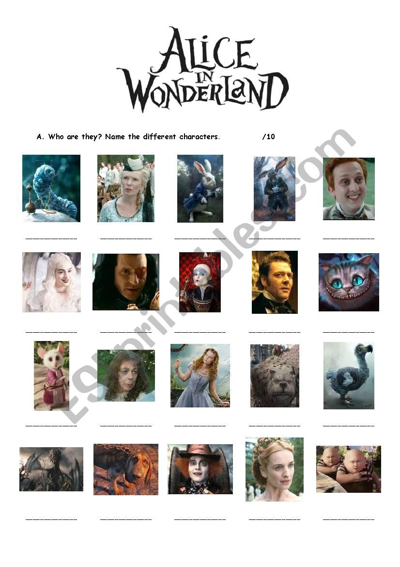 Alice in Wonderland (Tim Burton)